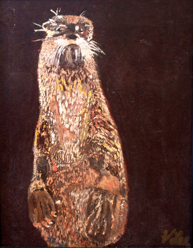 California River Otter by Valerie Lee