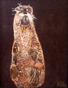 California River Otter by Valerie Lee