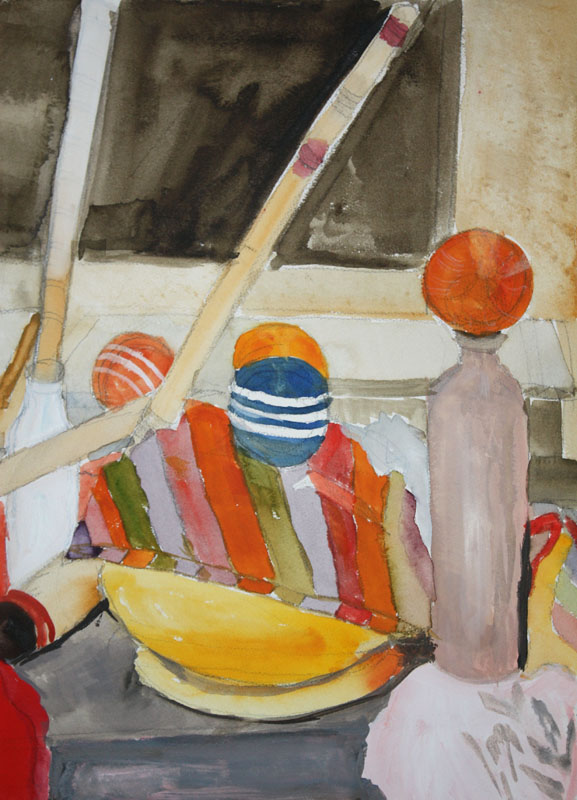 Croquet Still Life by Valerie Lee