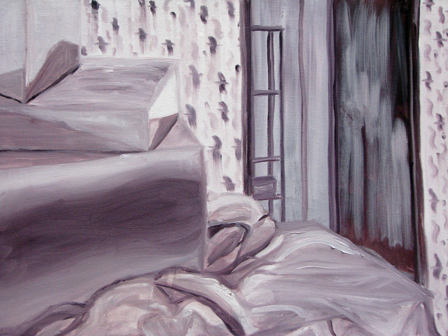 Home After the Party Oil 18 x 24