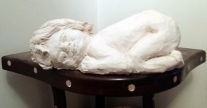 Infant Reverie, Clay, 9"×5"×4" by Valerie Lee