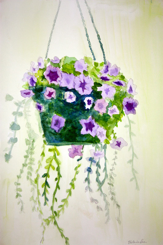 Lavender Floral Study by Valerie Lee