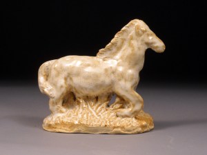 Misty Morning Equine Raku Clay, 6-1/2" x 6-1/2" by Valerie Lee