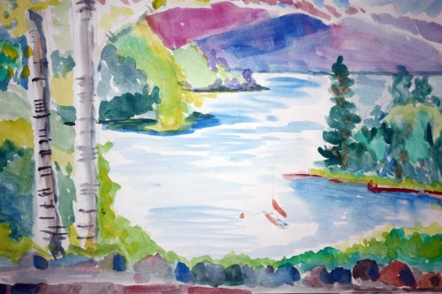 Valerie Lee Artist - Oneida Bay Panorama